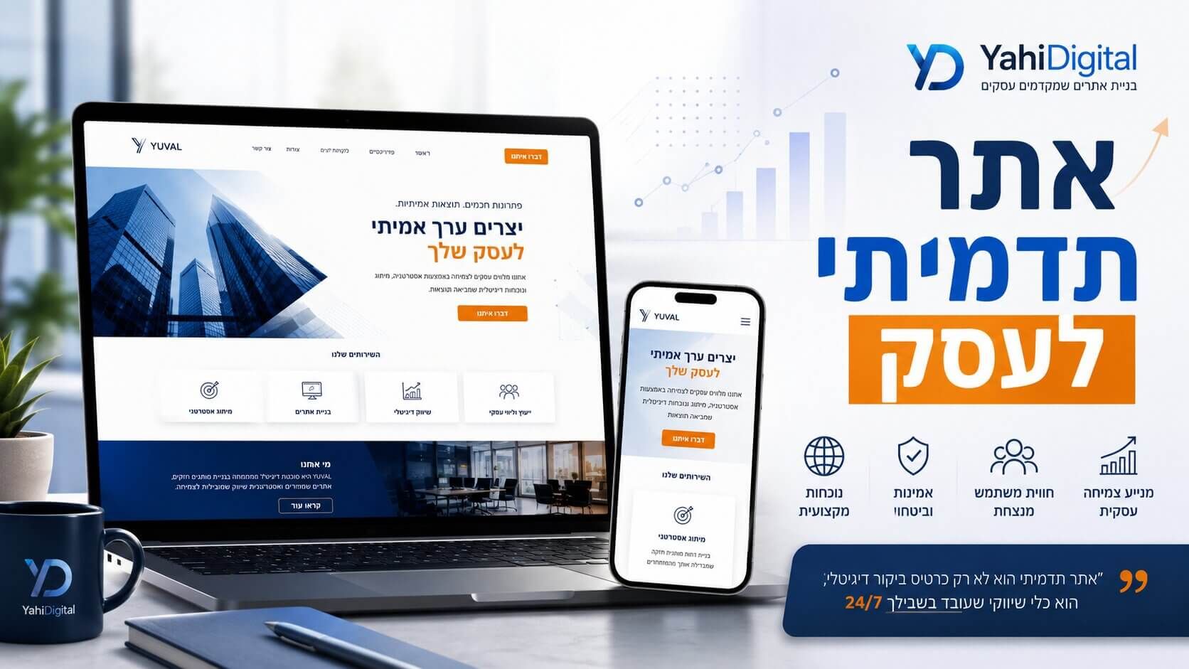 אתר תדמיתי לעסק – למה הוא חשוב ואיך בונים אותו נכון?